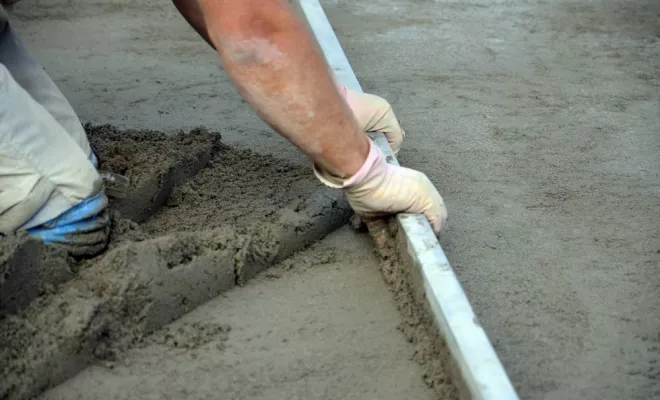 Pose de dalles en béton, Marmande, Cédric Yonnet Maçonnerie